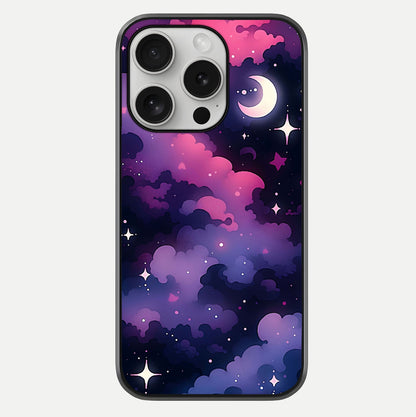 Celestial Moon Magic Glass Case For iPhone 16 Pro by Custom World