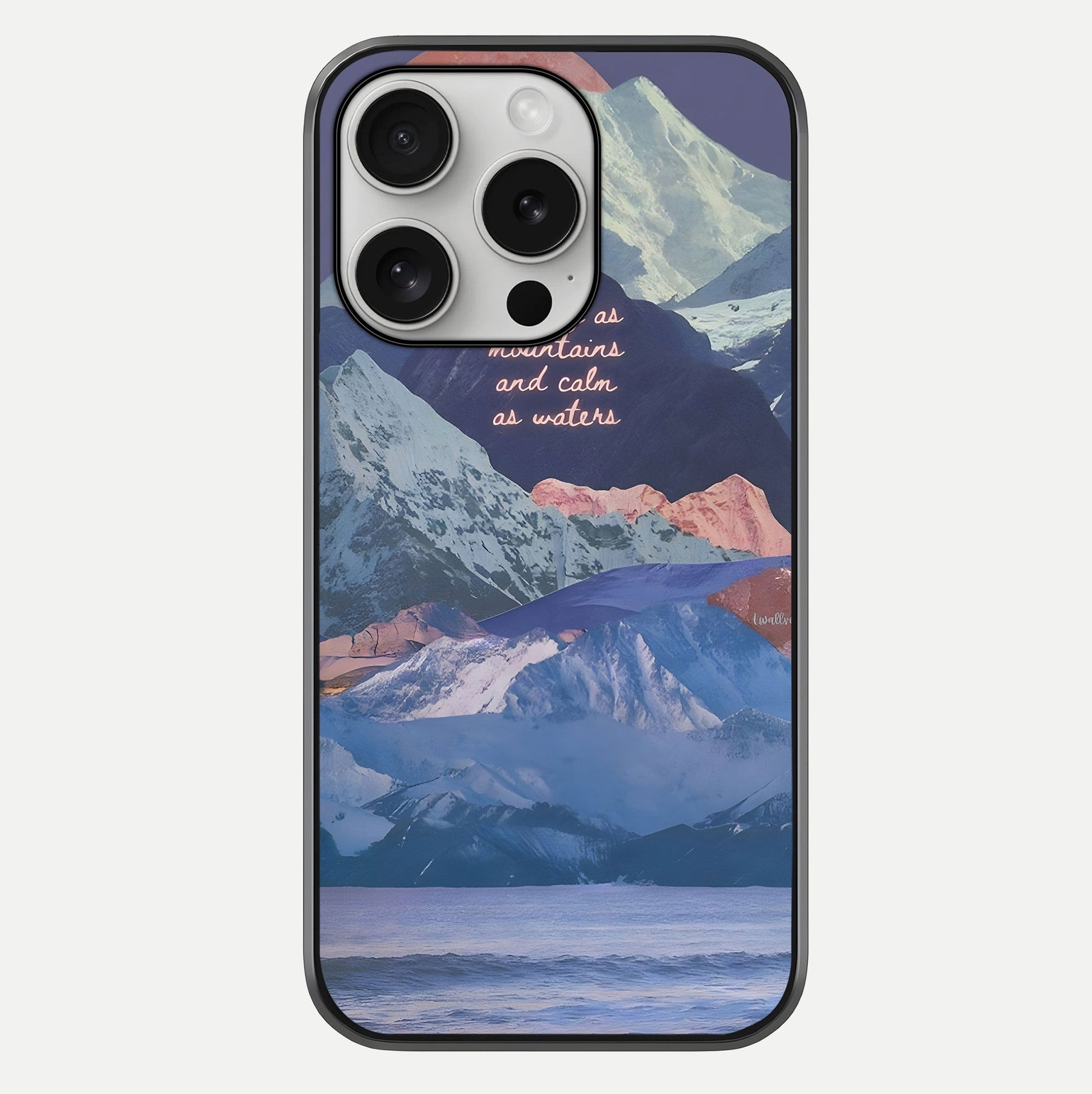 Celestial Mountain Calm Glass Case For iPhone 16 Pro by Custom World