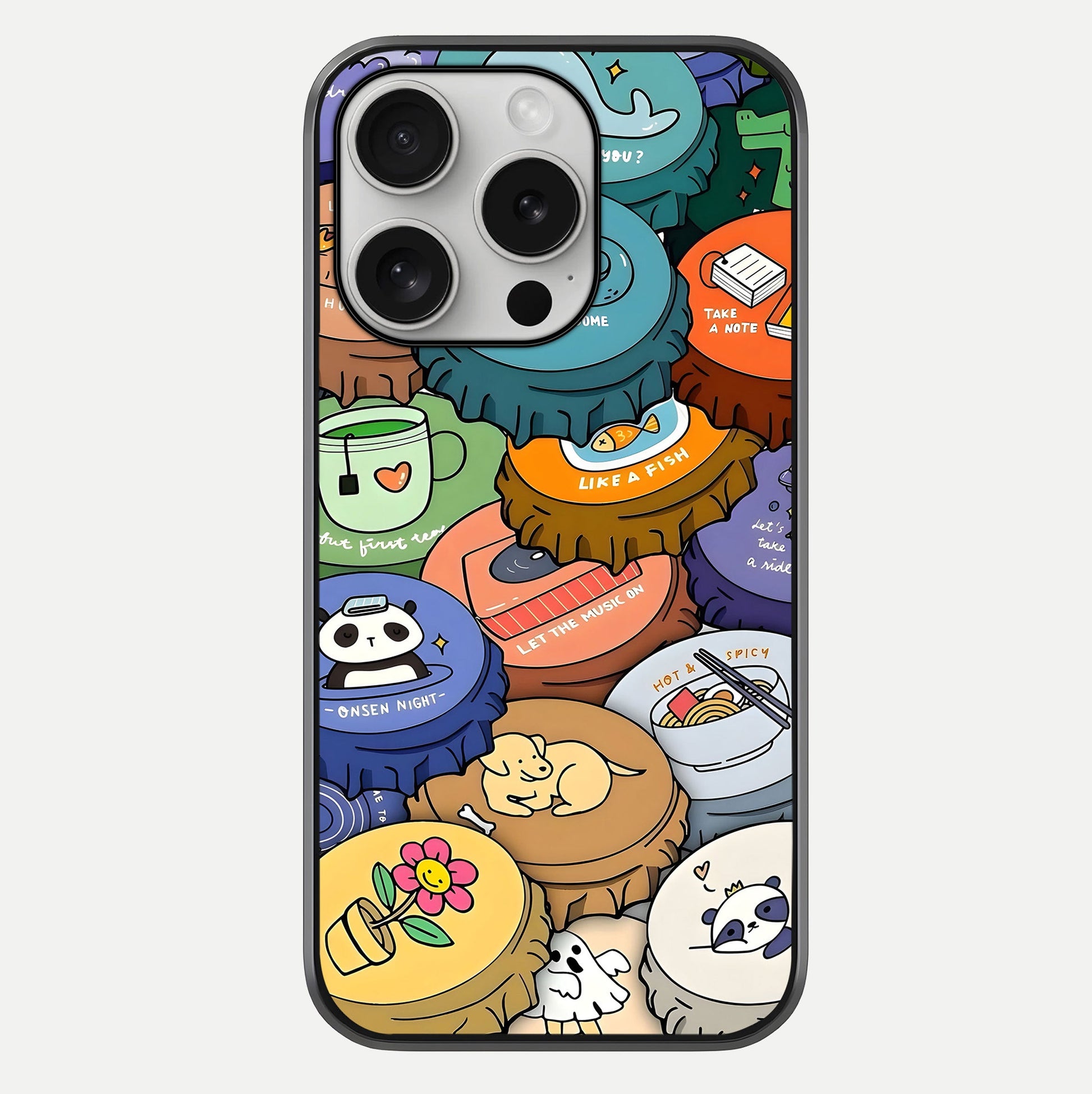 Coins Patterns Glass Case For iPhone 16 Pro by Custom World