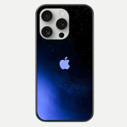 Cosmic Blue Apple Glass Case For iPhone 16 Pro by Custom World