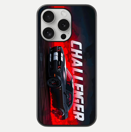 Crimson Challenger Fury Glass Case For iPhone 16 Pro by Custom World