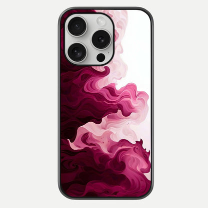 Crimson Wave Flow Glass Case For iPhone 16 Pro by Custom World