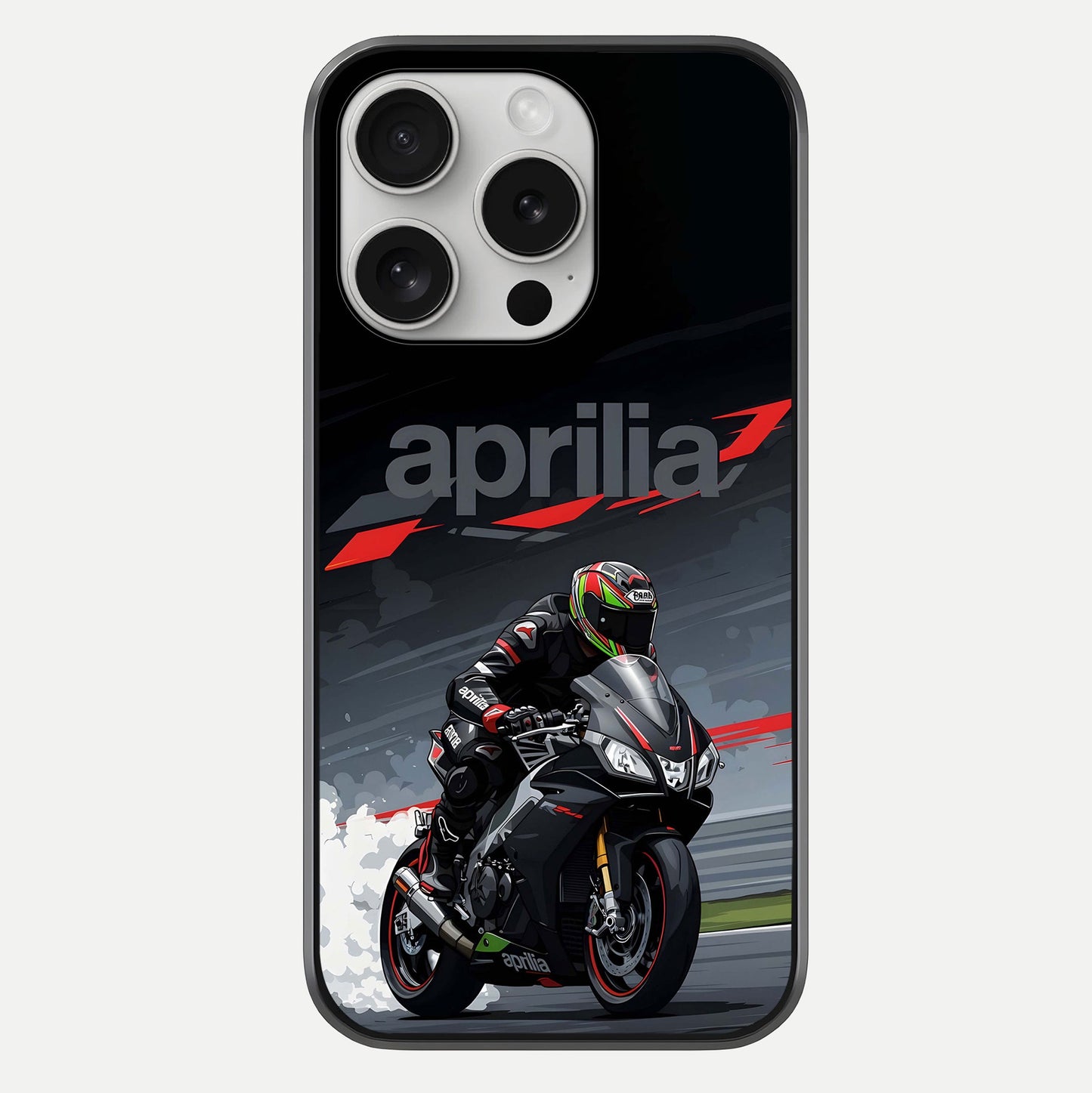 Dark Aprilla Glass Case For iPhone 16 Pro by Custom World