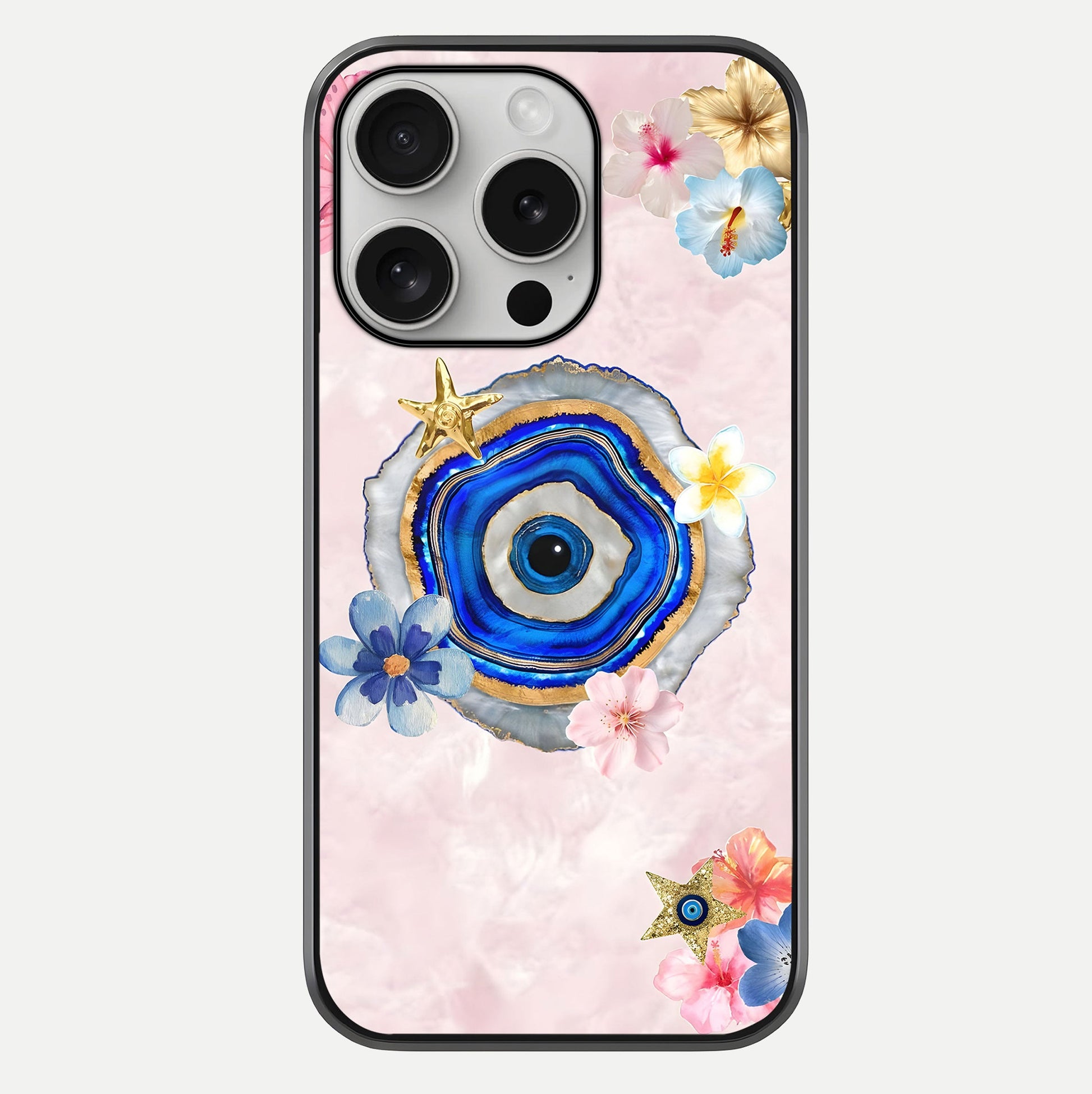 Divine Aura Bloom Glass Case For iPhone 16 Pro by Custom World