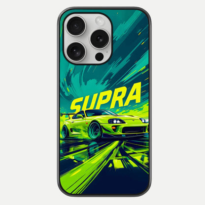 Electric Supra Thunder Glass Case For iPhone 16 Pro by Custom World