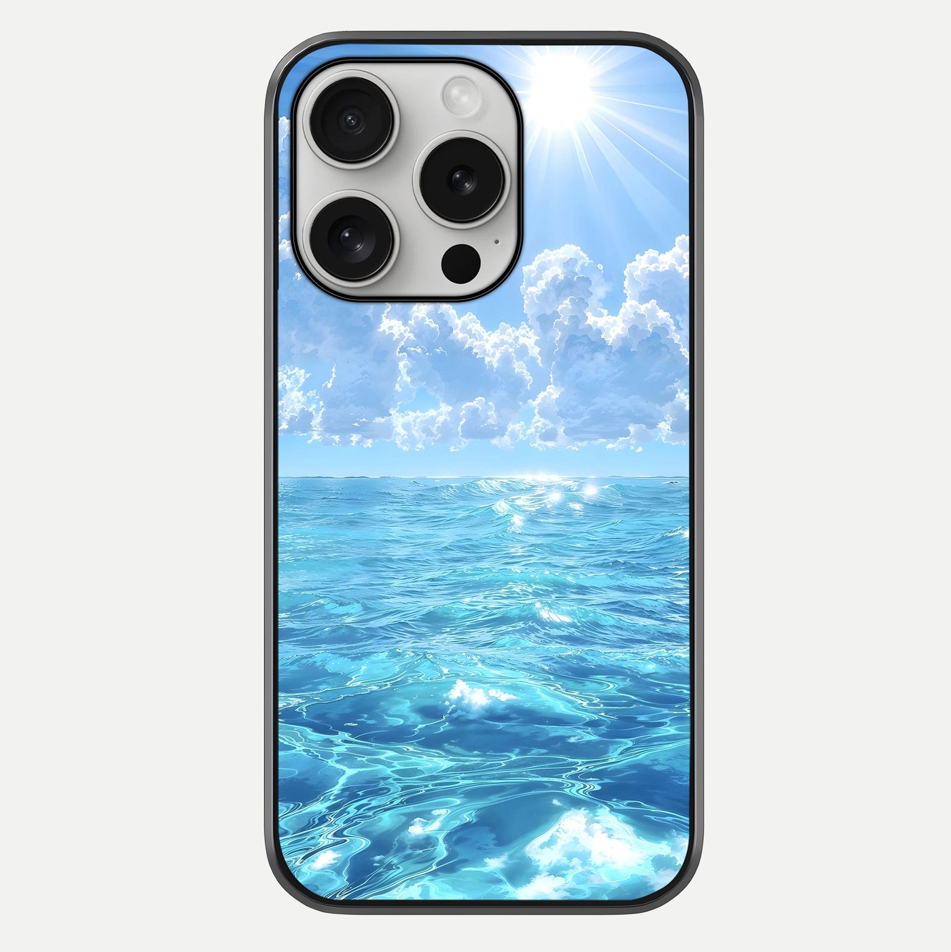 Endless Ocean Horizon Glass Case For iPhone 16 Pro by Custom World