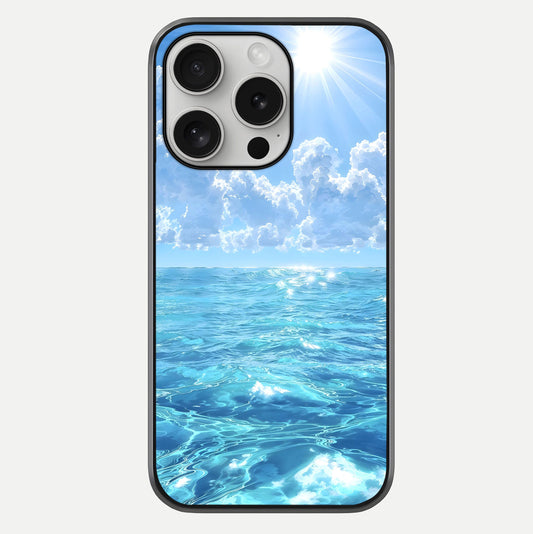 Endless Ocean Horizon Glass Case For iPhone 16 Pro by Custom World