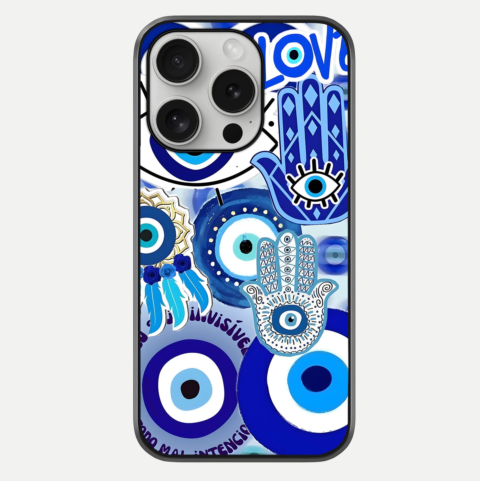 Evil Eyes Dream Glass Case For iPhone 16 Pro by Custom World
