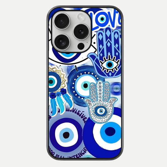 Evil Eyes Dream Glass Case For iPhone 16 Pro by Custom World