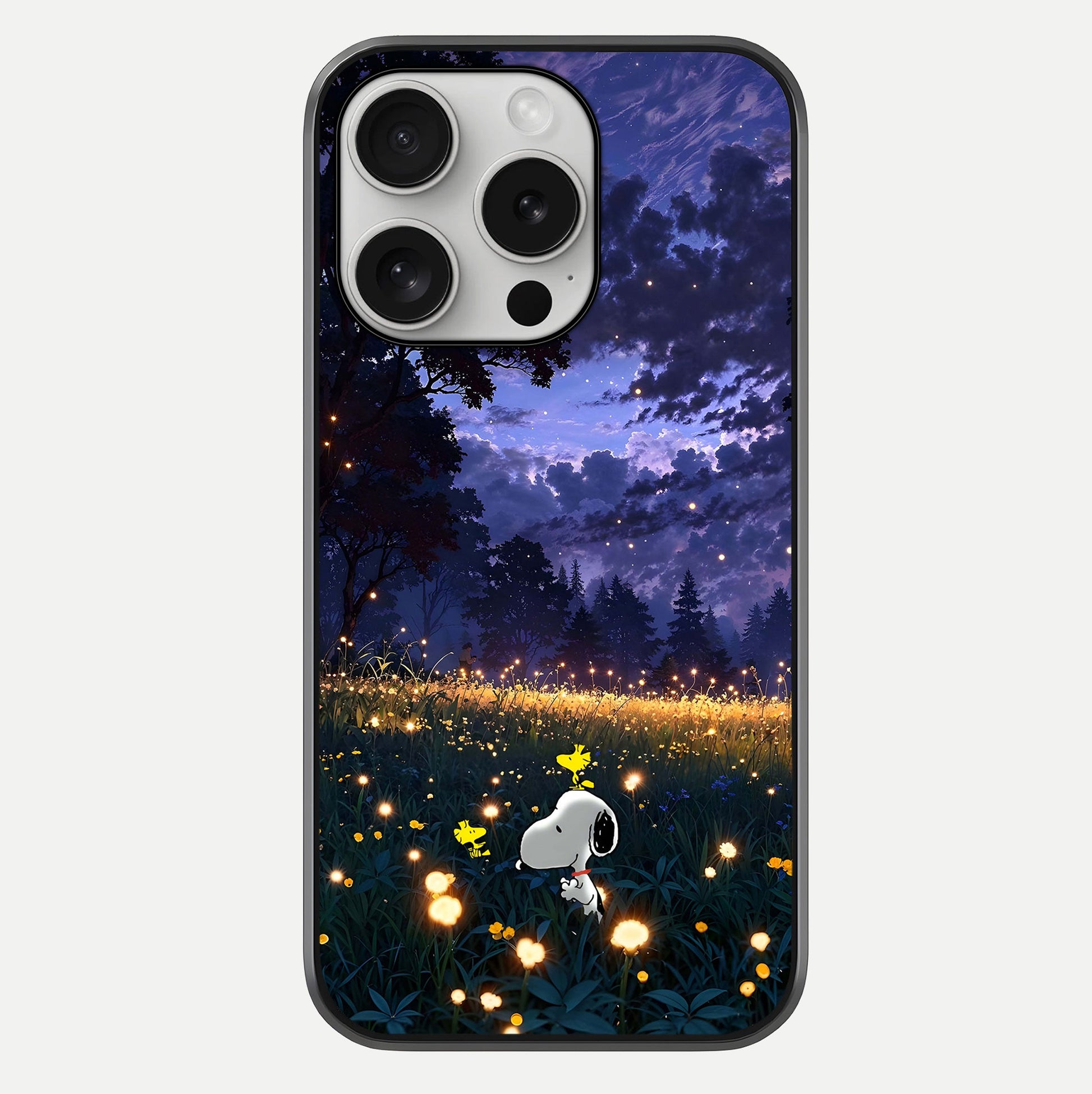 Firefly Meadow Magic Glass Case For iPhone 16 Pro by Custom World