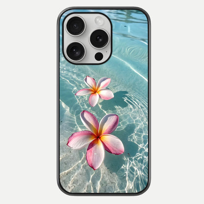 Floating Bloom Bliss Glass Case For iPhone 16 Pro by Custom World