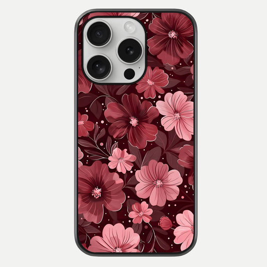 Flower Blush Bloom Glass Case For iPhone 16 Pro by Custom World