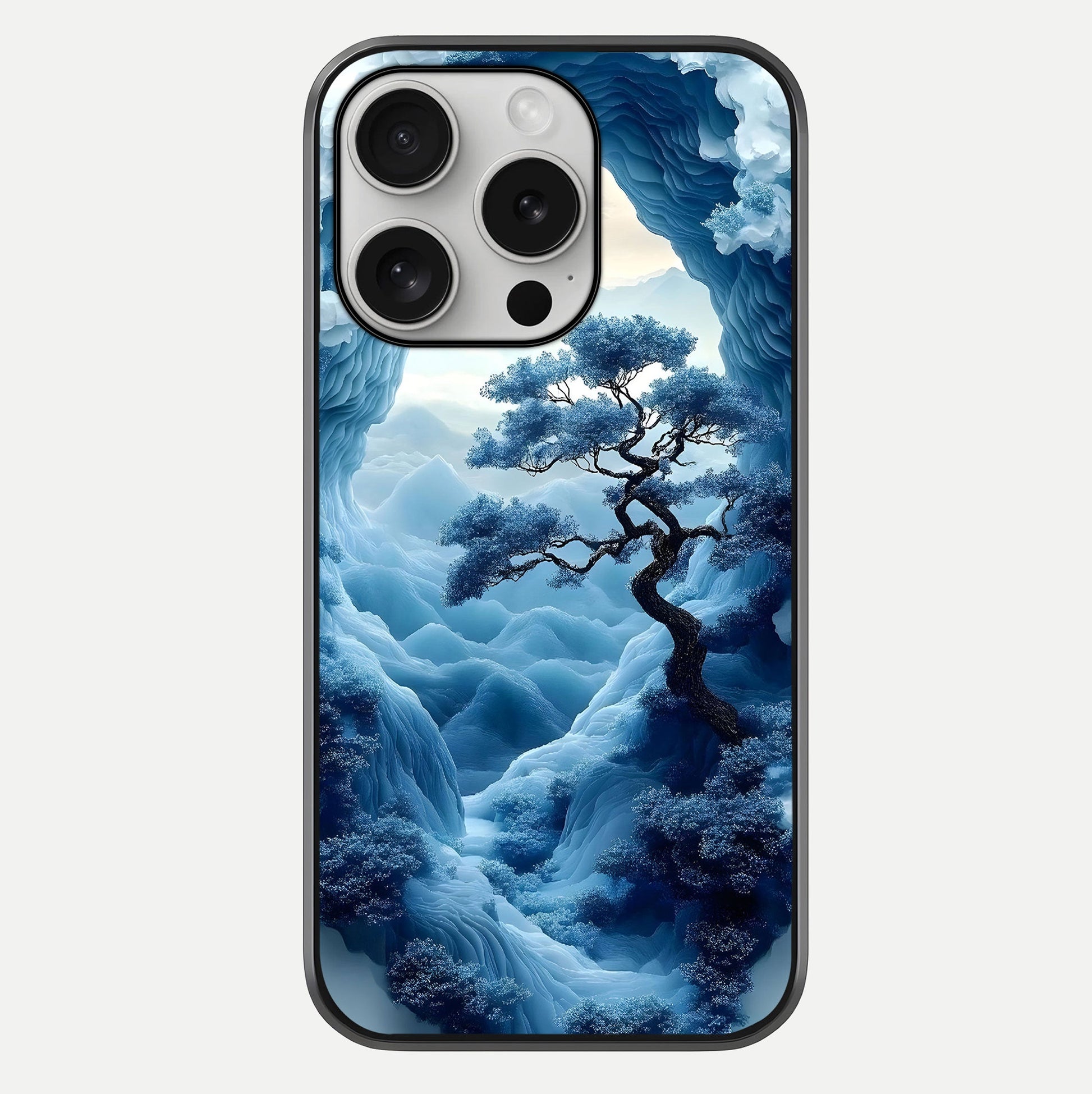 Frozen Serenity Gate Glass Case For iPhone 16 Pro by Custom World