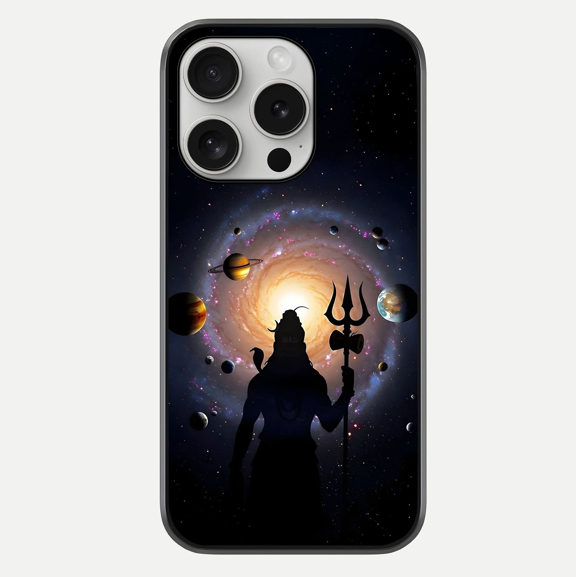 Galactic Shiva Vision Glass Case For iPhone 16 Pro by Custom World