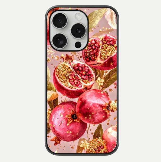 Golden Bloom Glow Glass Case For iPhone 16 Pro by Custom World