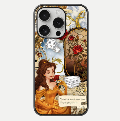 Golden Dream Belle Glass Case For iPhone 16 Pro by Custom World