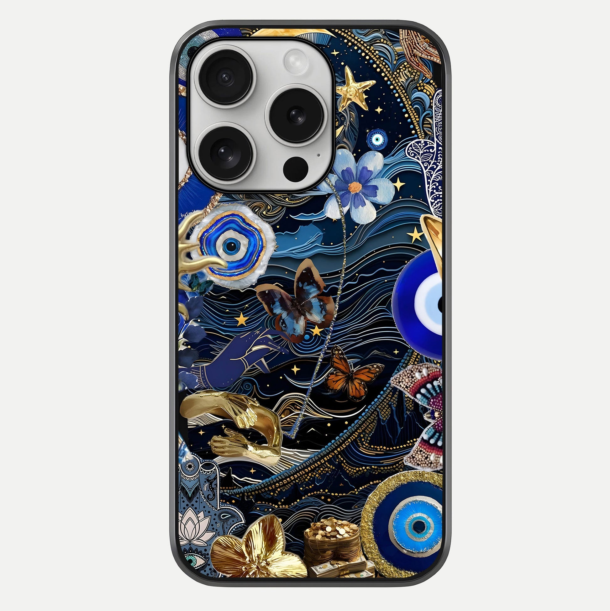 Golden Moon Magic Glass Case For iPhone 16 Pro by Custom World