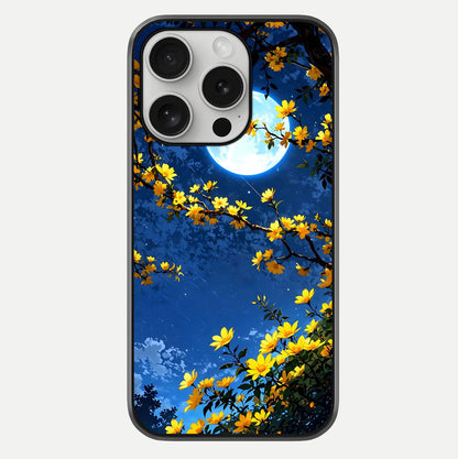 Golden Night Glow Glass Case For iPhone 16 Pro by Custom World