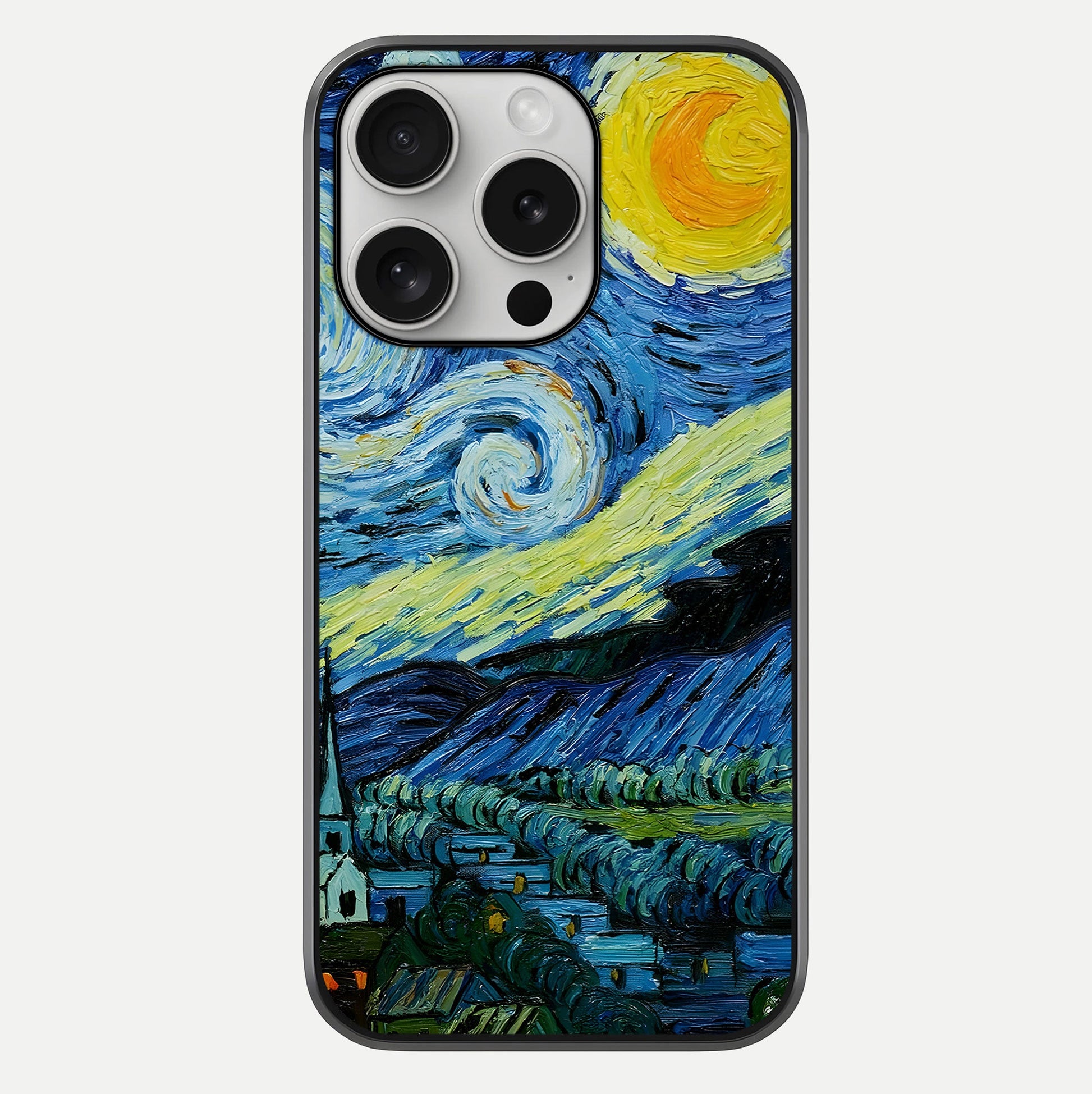 Inspired Van Gogh Art Glass Case For iPhone 16 Pro by Custom World