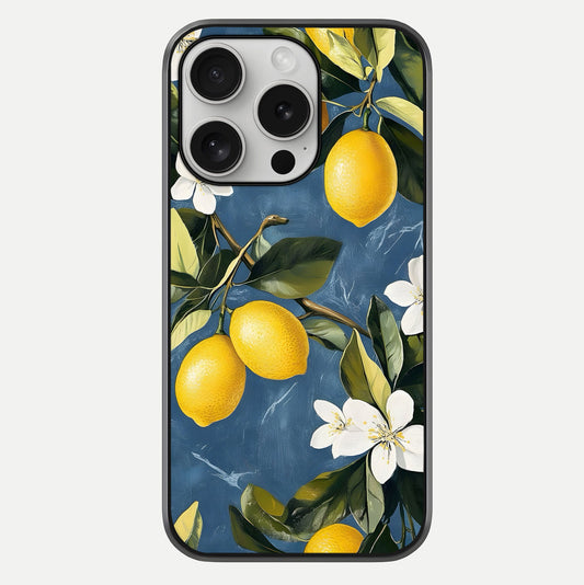 Lemon Dream Garden Glass Case For iPhone 16 Pro by Custom World