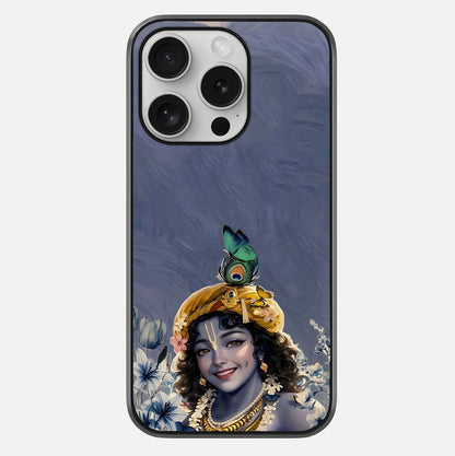 Lord Krishna Glass Case For iPhone 16 Pro by Custom World