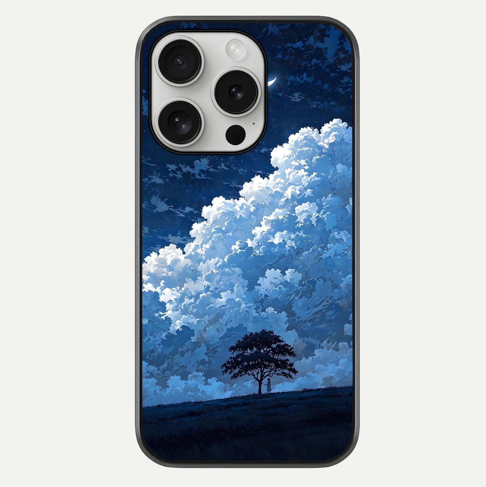 Midnight Sky Serenity Glass Case For iPhone 16 Pro by Custom World
