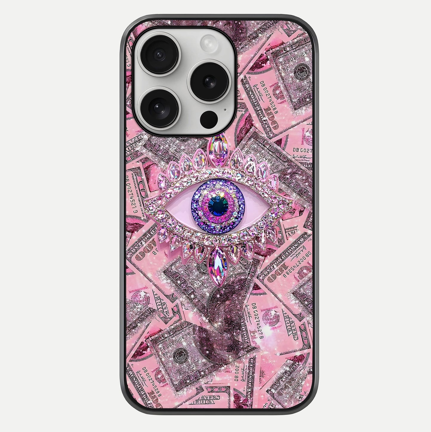 Money Eye Luxe Glass Case For iPhone 16 Pro by Custom World