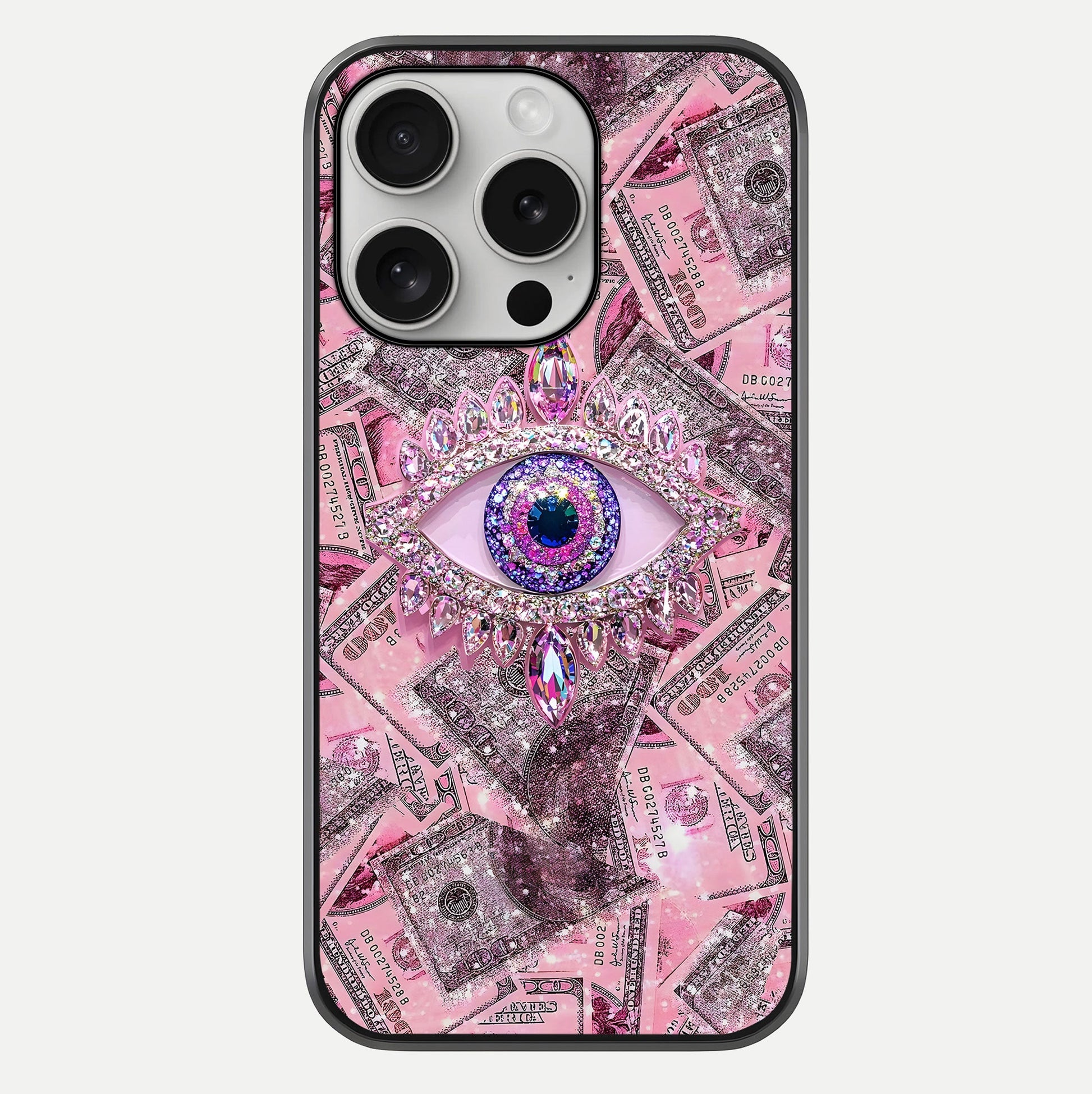 Money Eye Luxe Glass Case For iPhone 16 Pro by Custom World