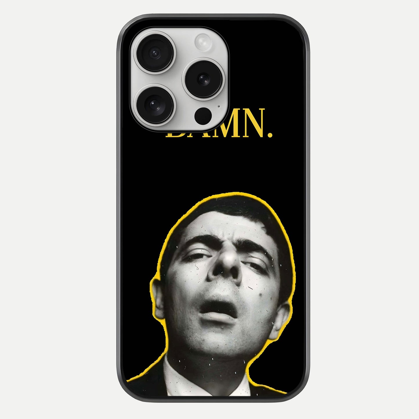 Mr Bean Damn Glass Case For iPhone 16 Pro by Custom World