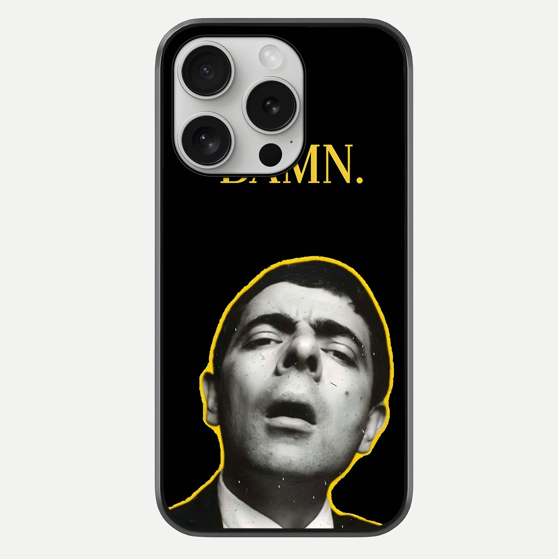 Mr Bean Damn Glass Case For iPhone 16 Pro by Custom World