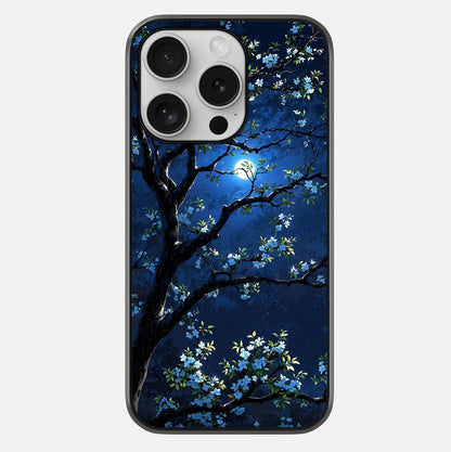 Mystic Floral Night Glass Case For iPhone 16 Pro by Custom World