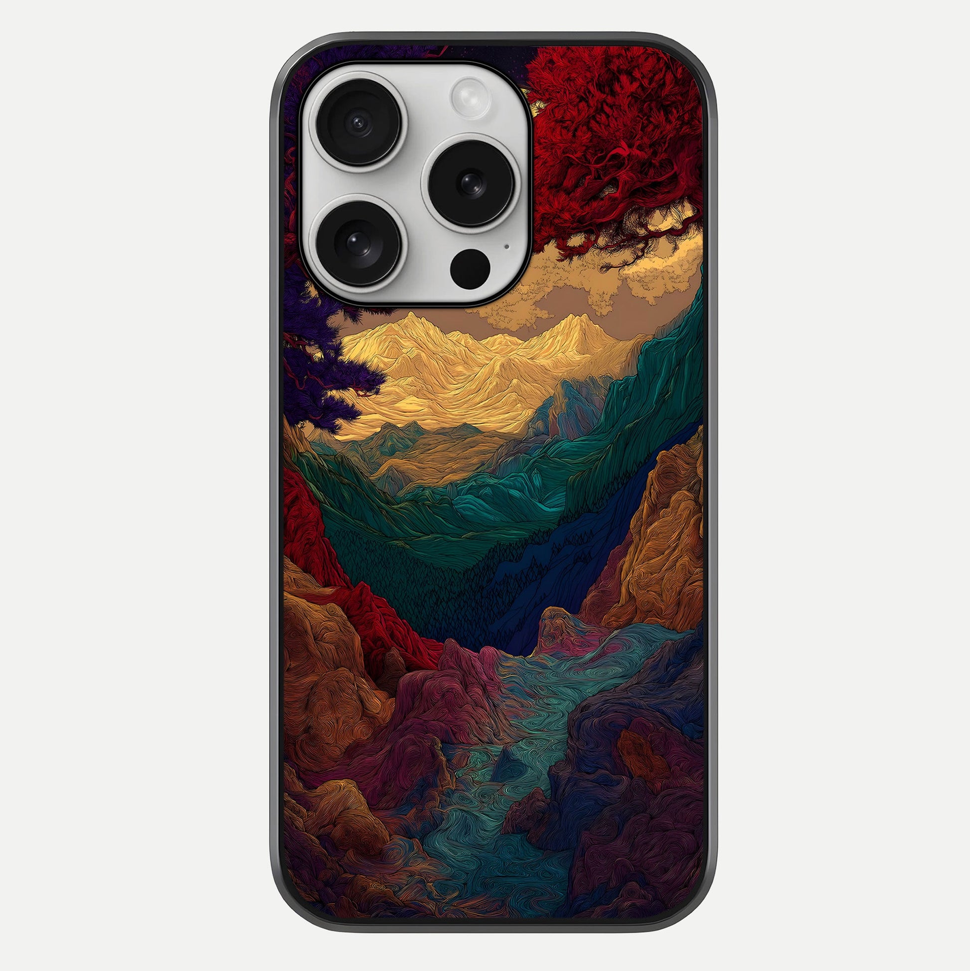 Mystic Valley Light Glass Case For iPhone 16 Pro by Custom World