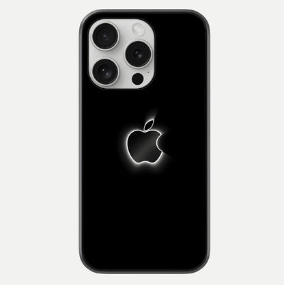 Neon Apple Glow Glass Case For iPhone 16 Pro by Custom World