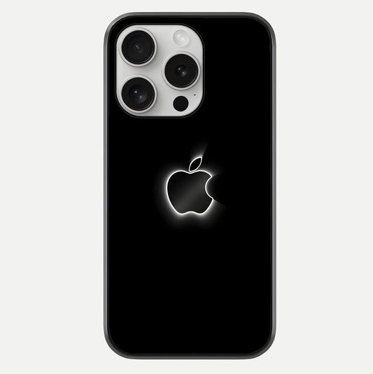 Neon Apple Glow Glass Case For iPhone 16 Pro by Custom World