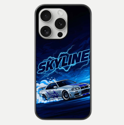 Neon Drift Beast Glass Case For iPhone 16 Pro by Custom World