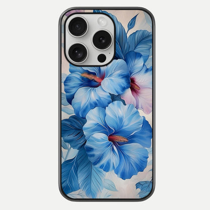 Ocean Hibiscus Grace Glass Case For iPhone 16 Pro by Custom World