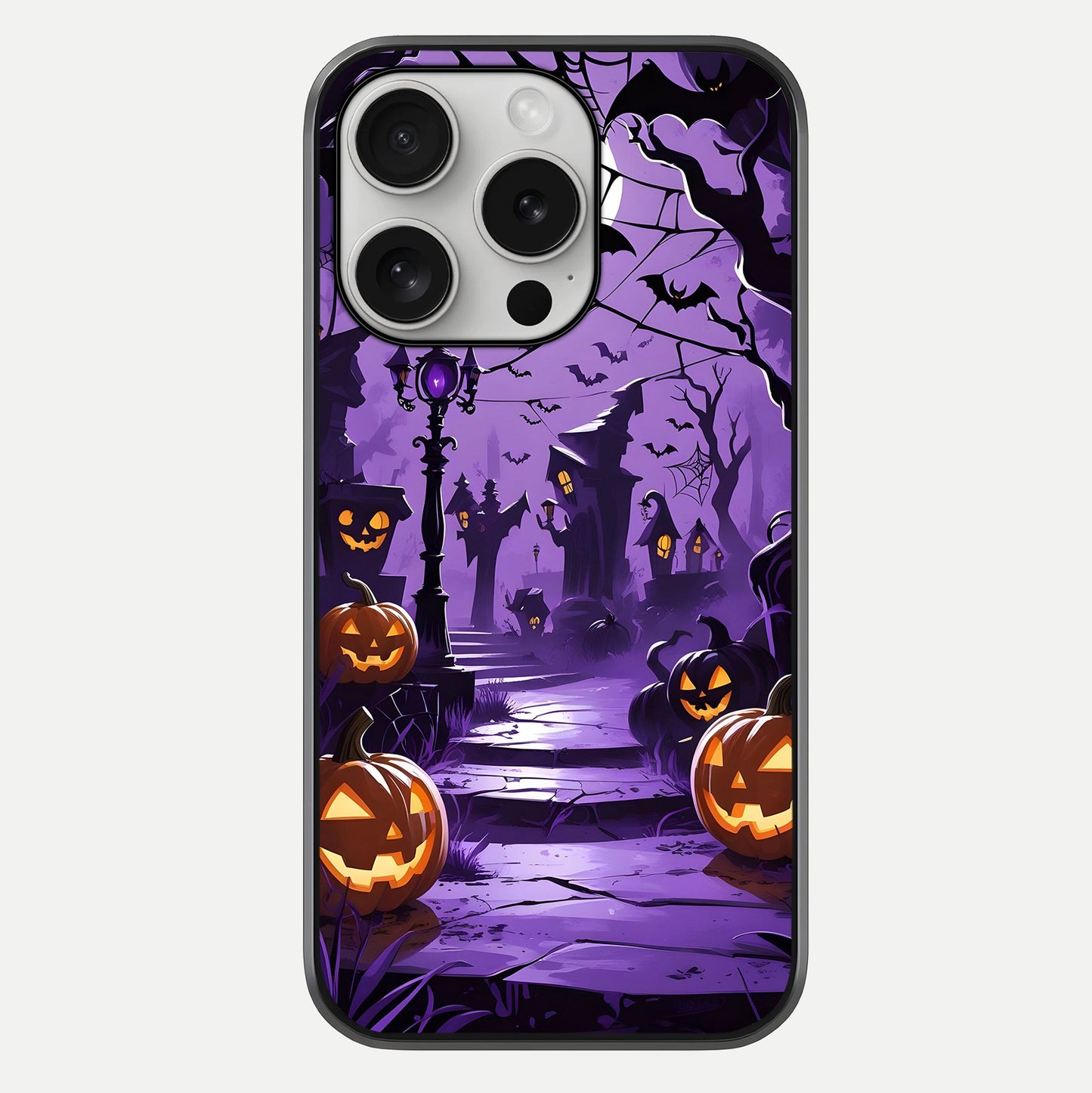 Pumpkin Patch Halloween Glass Case For iPhone 16 Pro by Custom World