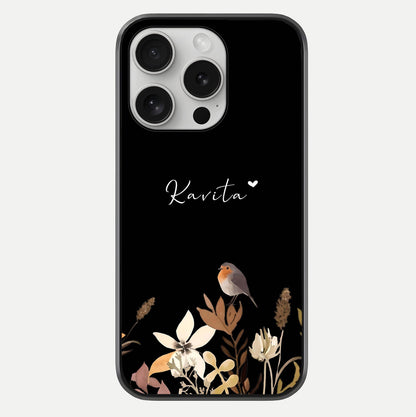 Quiet Garden Tune Custom Name Glass Case For iPhone 16 Pro by Custom World