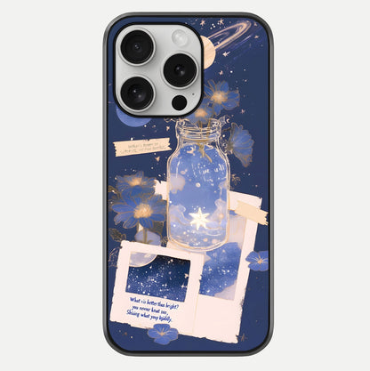 Starlit Cosmic Jar Glass Case For iPhone 16 Pro by Custom World