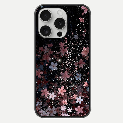 Starlit Flower Dreams Glass Case For iPhone 16 Pro by Custom World