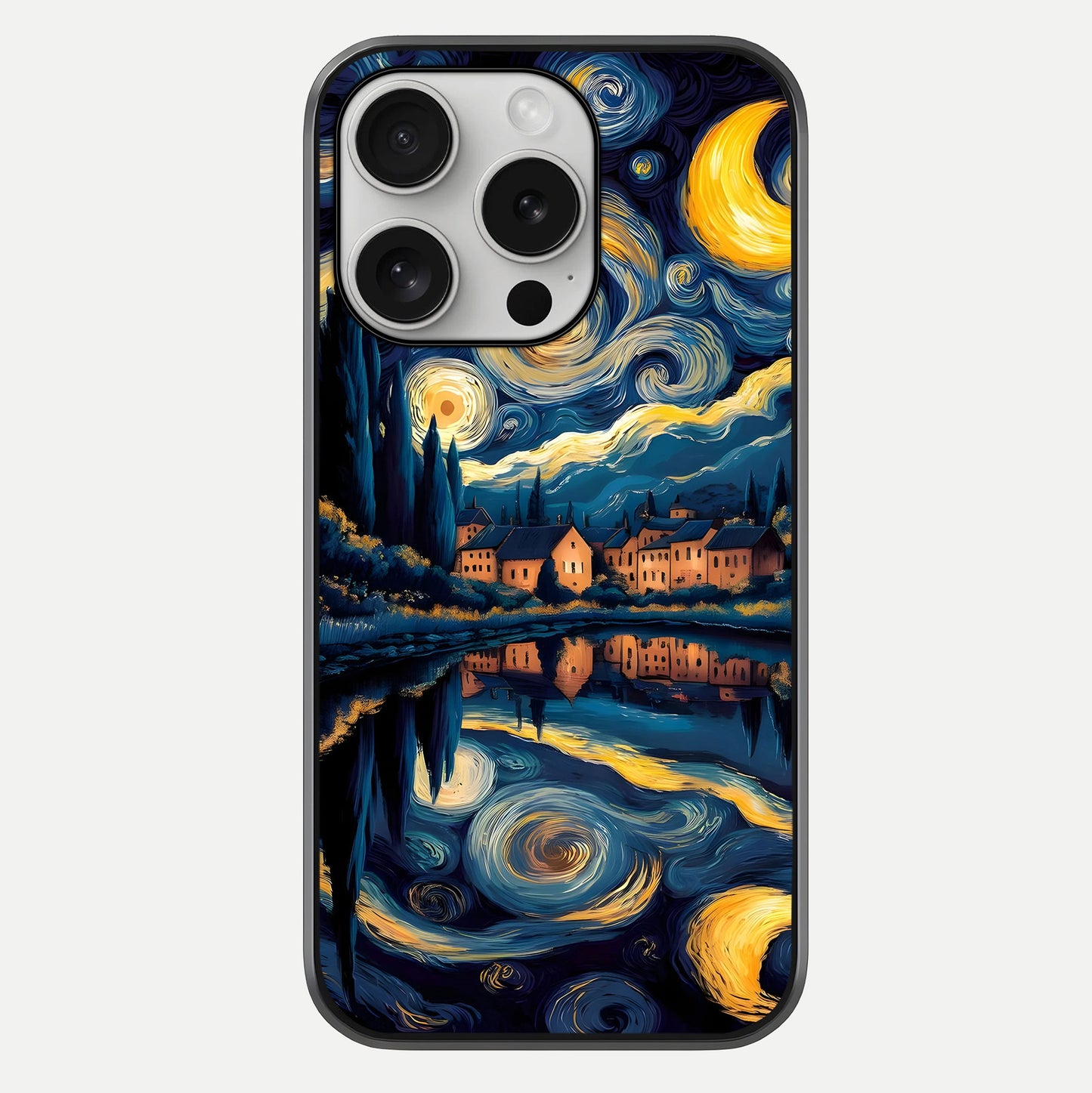 Starry Sky Serenity Glass Case For iPhone 16 Pro by Custom World