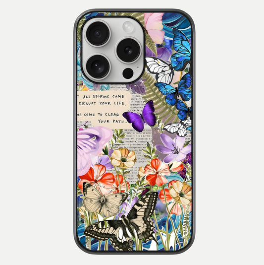 Storm Path Bloom Glass Case For iPhone 16 Pro by Custom World