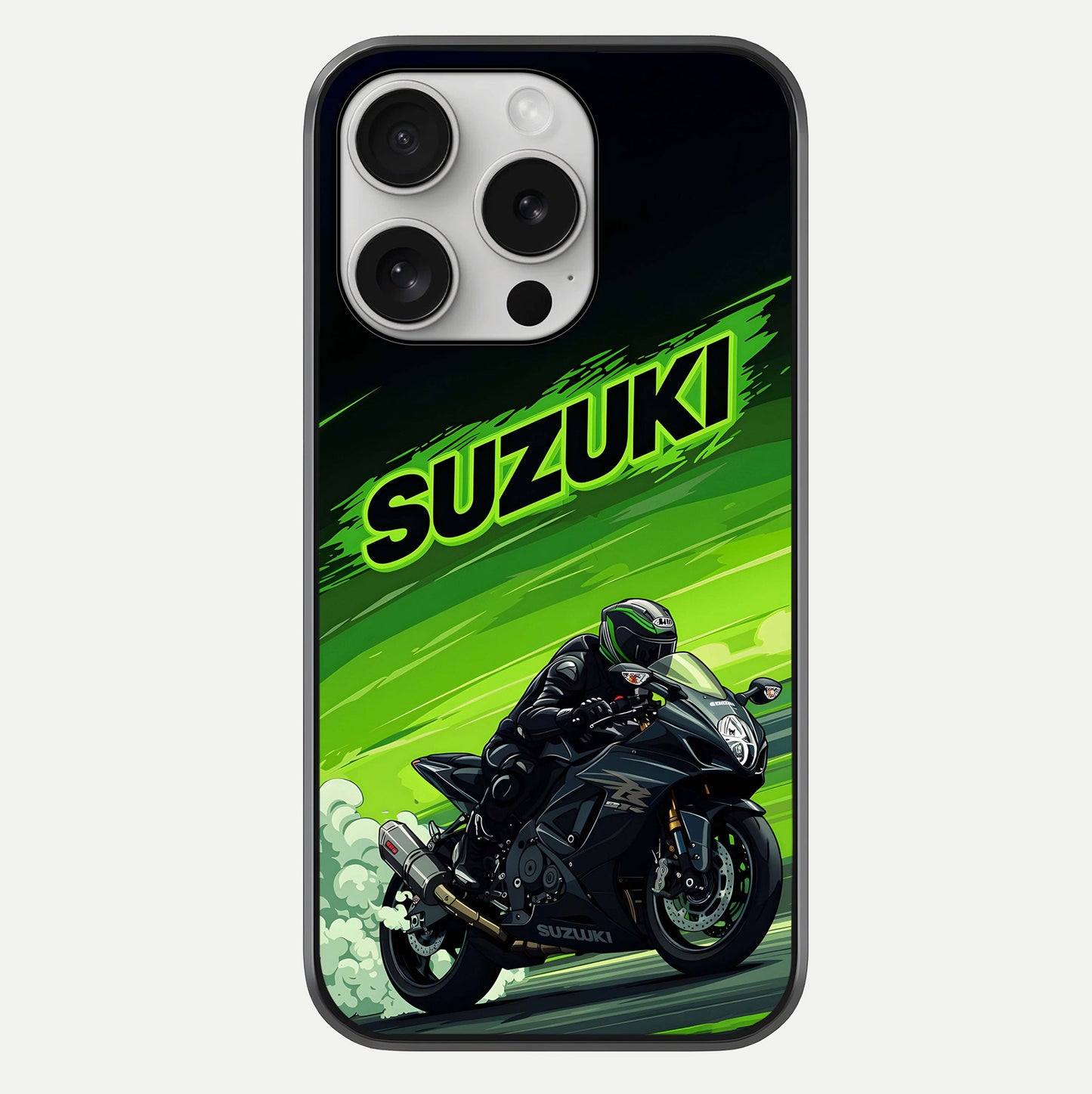 Suzuki Speed Beast Glass Case For iPhone 16 Pro by Custom World