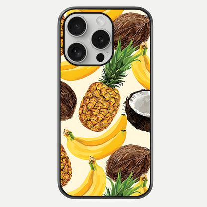 Tropical Fruit Mood Glass Case For iPhone 16 Pro by Custom World