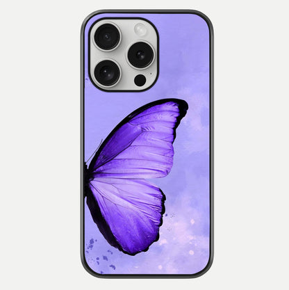 Violet Dream Wing Glass Case For iPhone 16 Pro by Custom World