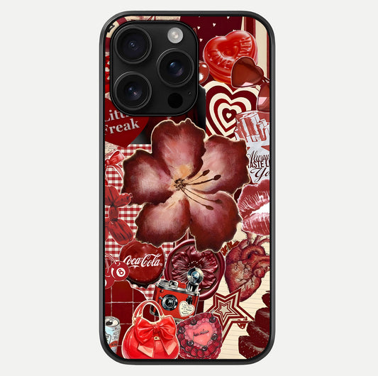 Aesthetic Little Freak Glass Case For iPhone 16 Pro Max by Custom World