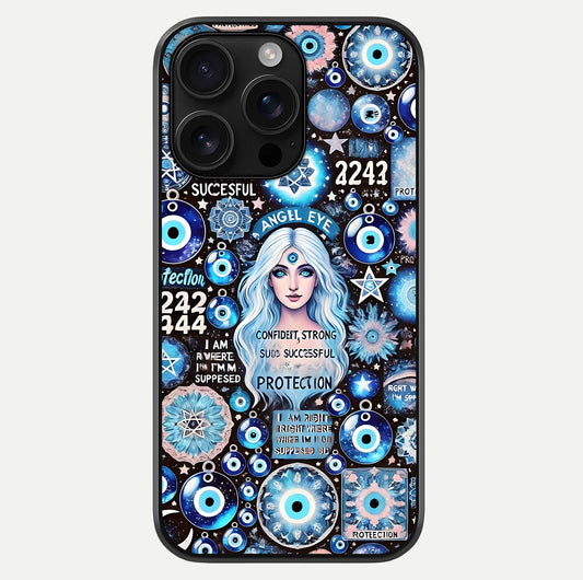 Angel Aura Shield Glass Case For iPhone 16 Pro Max by Custom World