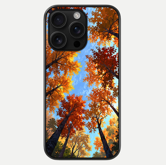 Autumn Sky Rise Glass Case For iPhone 16 Pro Max by Custom World