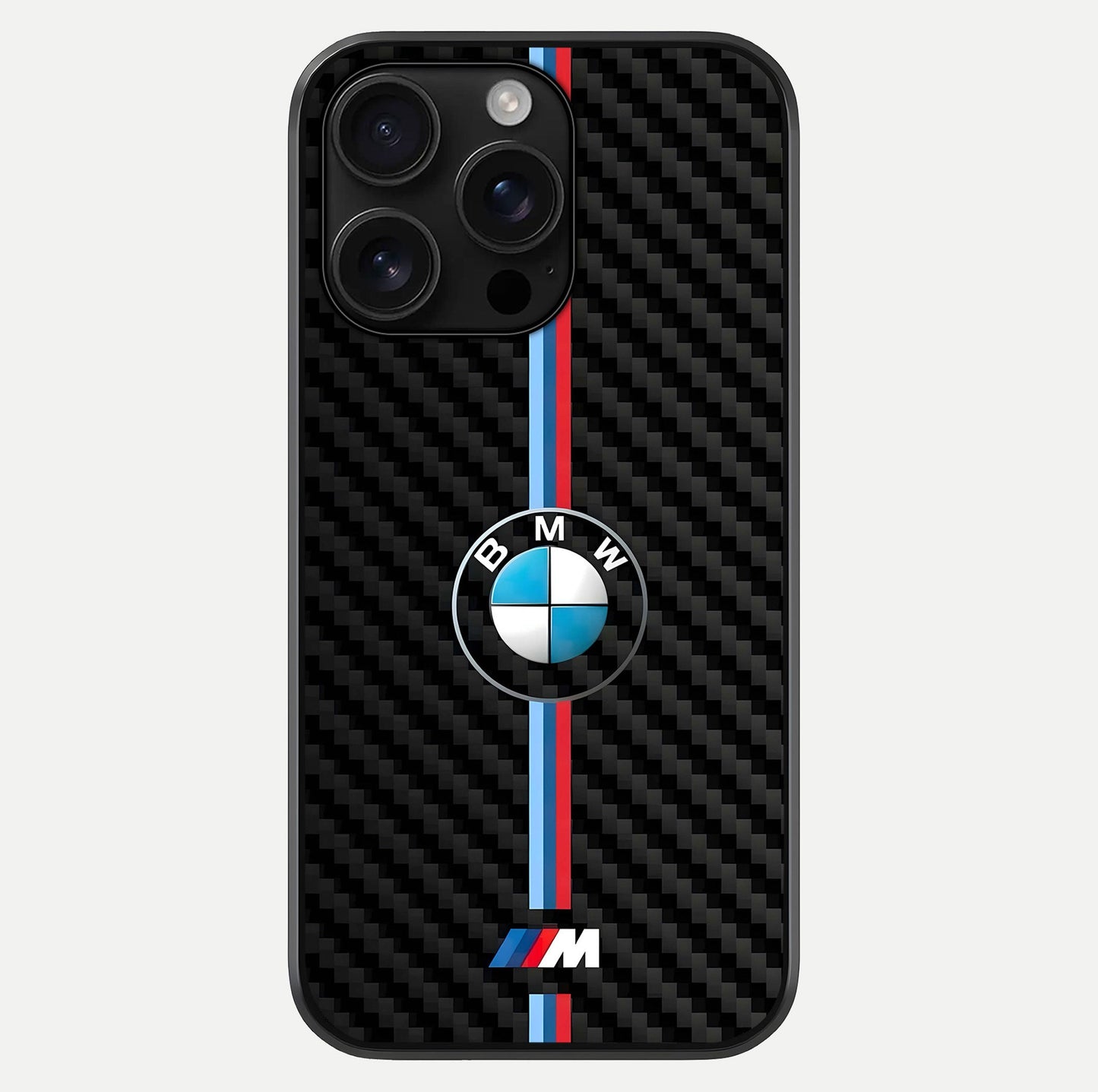 BMW Pattern Glass Case For iPhone 16 Pro Max by Custom World