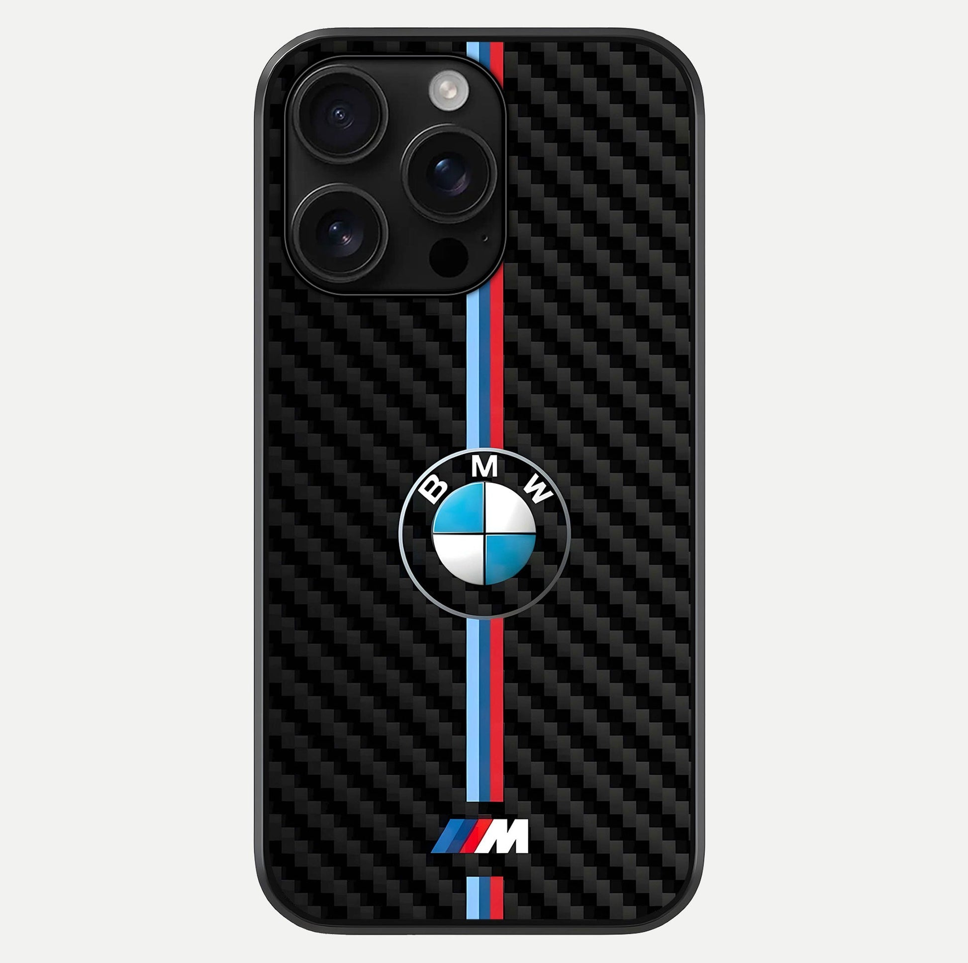 BMW Pattern Glass Case For iPhone 16 Pro Max by Custom World